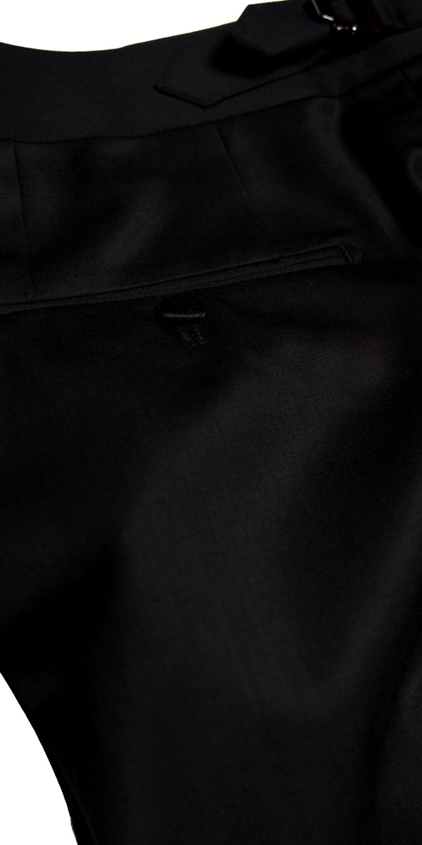 Tuxedo Jacquard Noir Motif Cubique