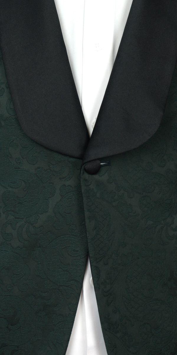Complet Tuxedo Jacquard Vert