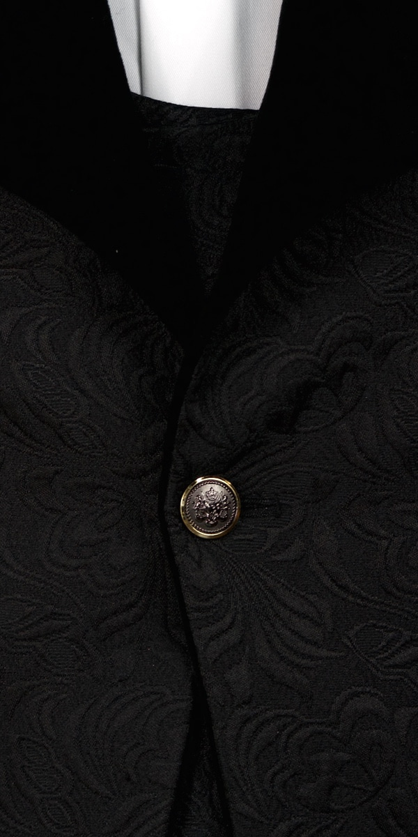 Tuxedo Jacquard Noir Velours