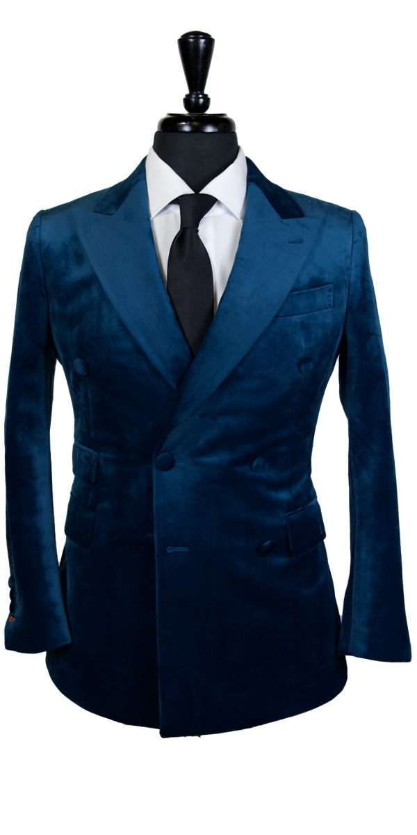 Dark Teal Velvet Suit