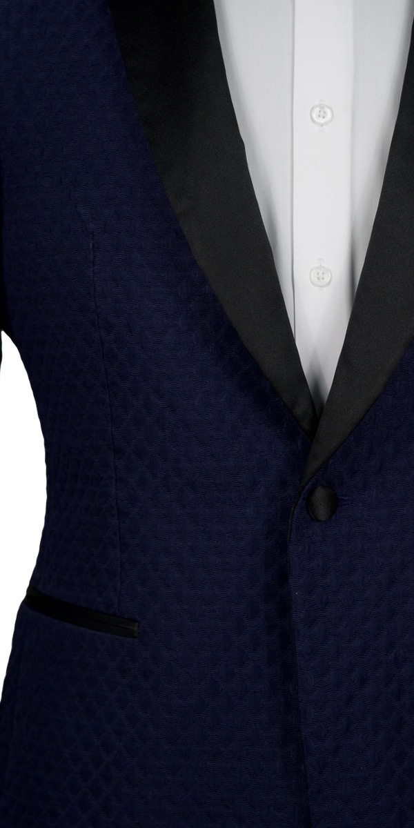 Blue Diamond Jacquard Tuxedo