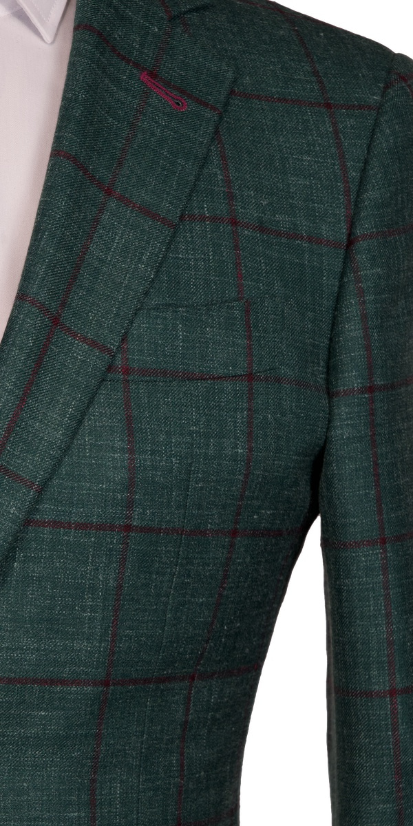 Complet vert à carreaux