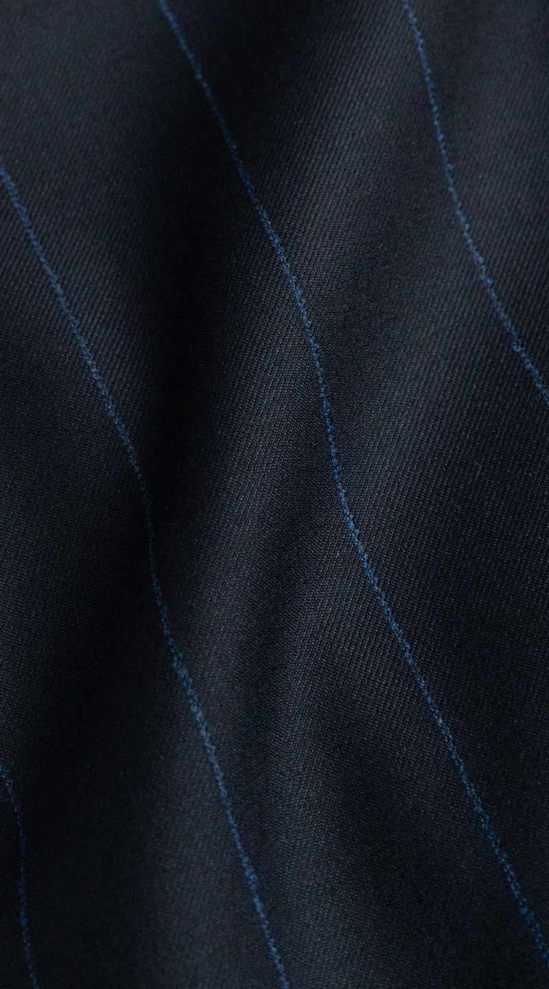 Midnight Blue Pinstripe Suit