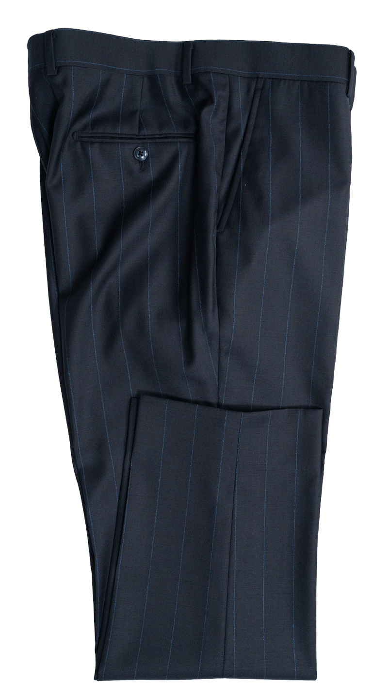 Midnight Blue Pinstripe Suit