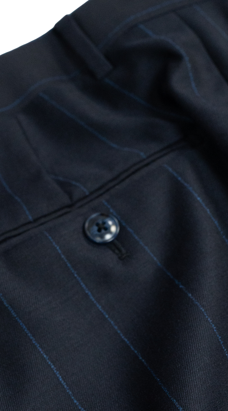 Midnight Blue Pinstripe Suit