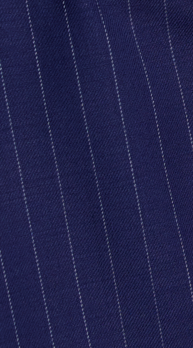 Royal Blue Pinstripe Wool Suit