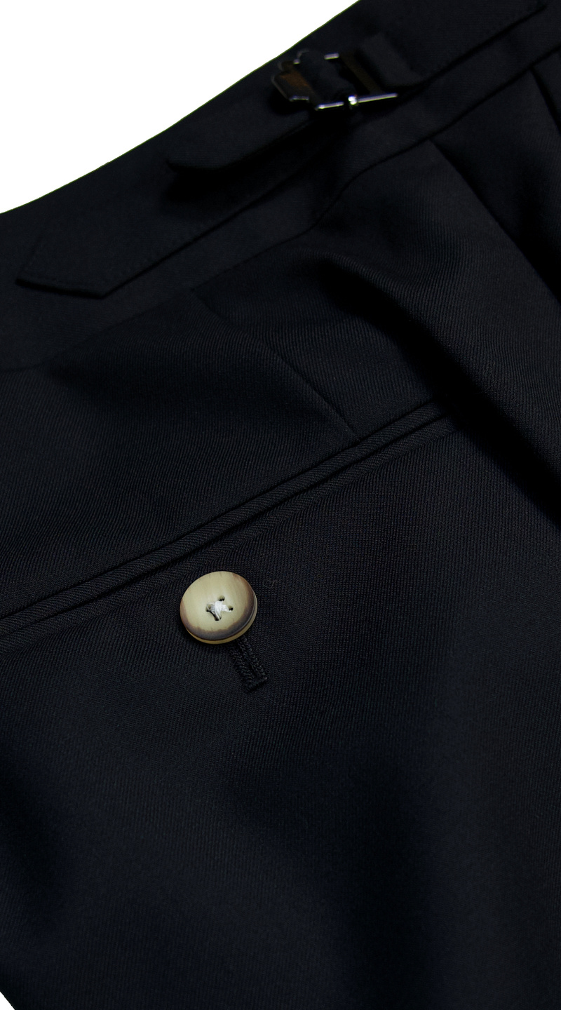 Ivory Pinstripe Wool Suit