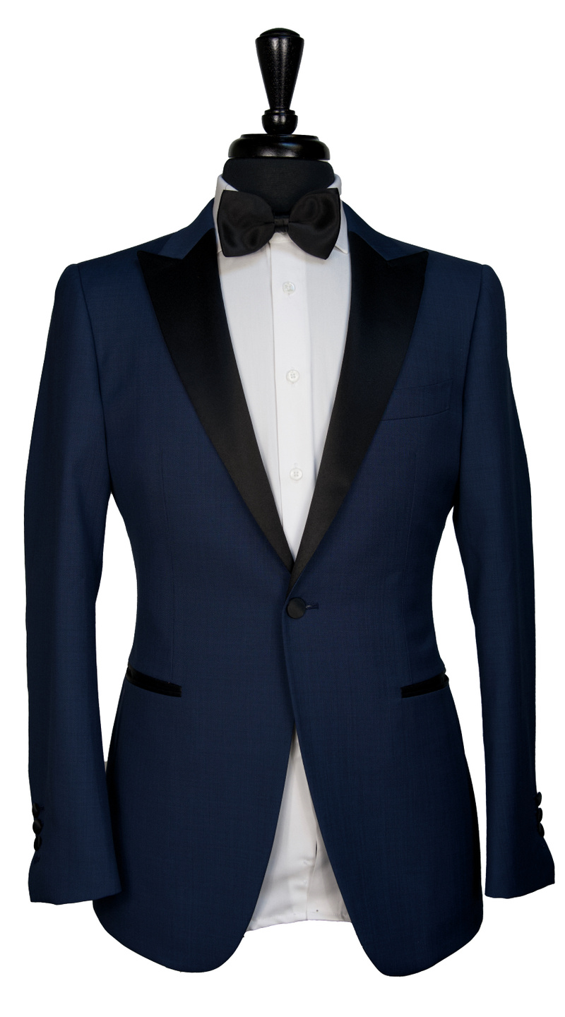 Prussian Sharkskin Wool Tuxedo