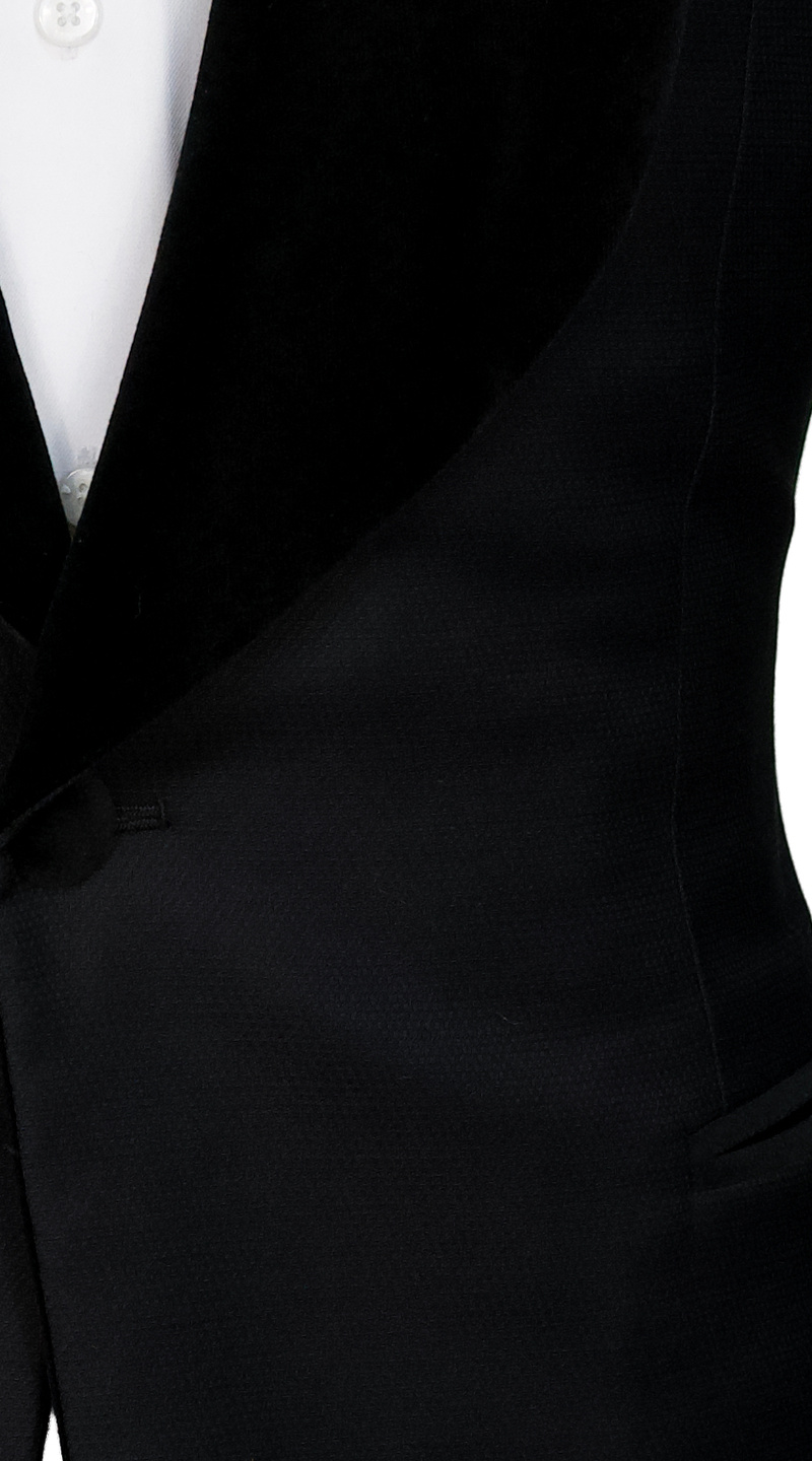 Tuxedo Texturé Pois Noirs