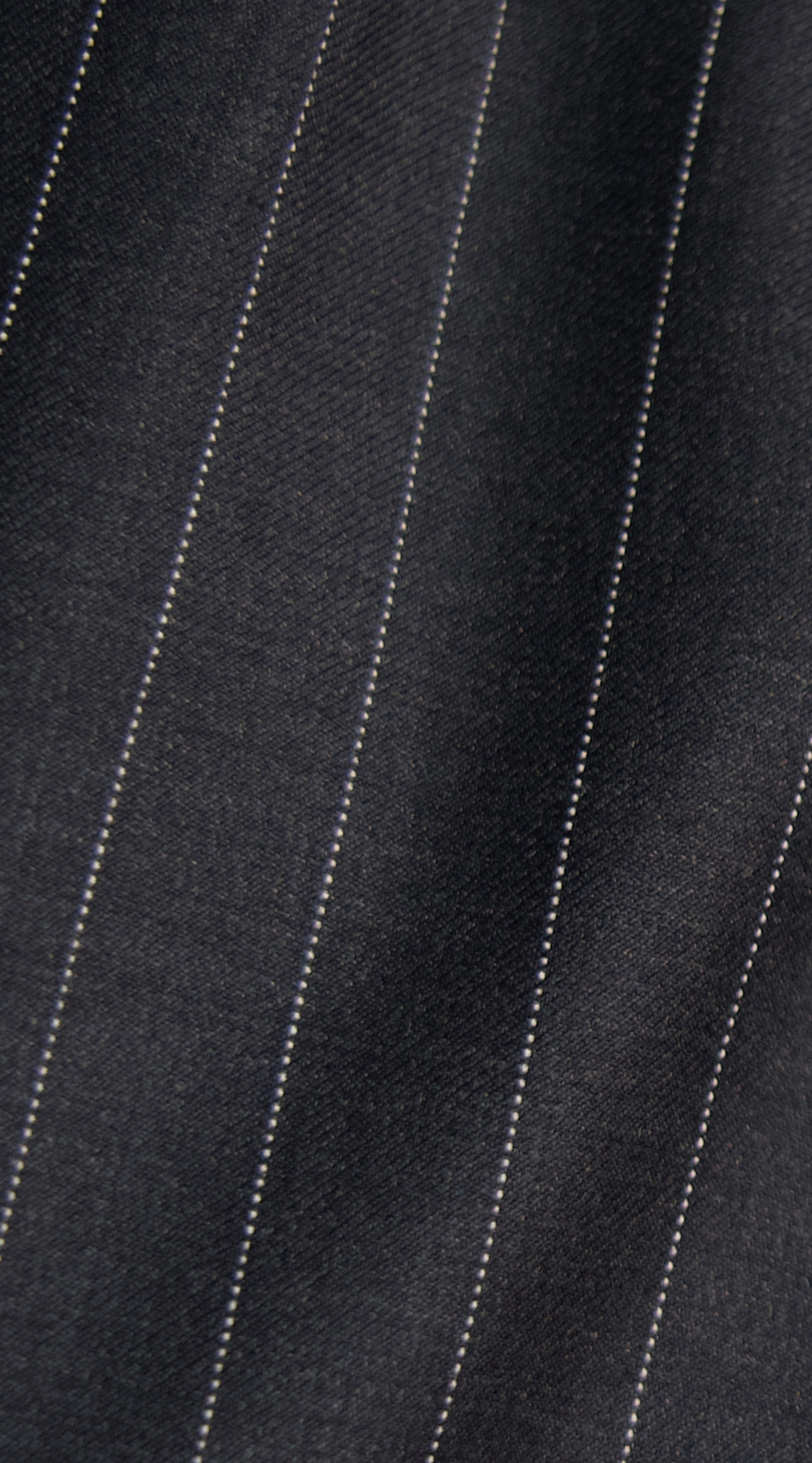 Charcoal Pinstripe Wool Suit