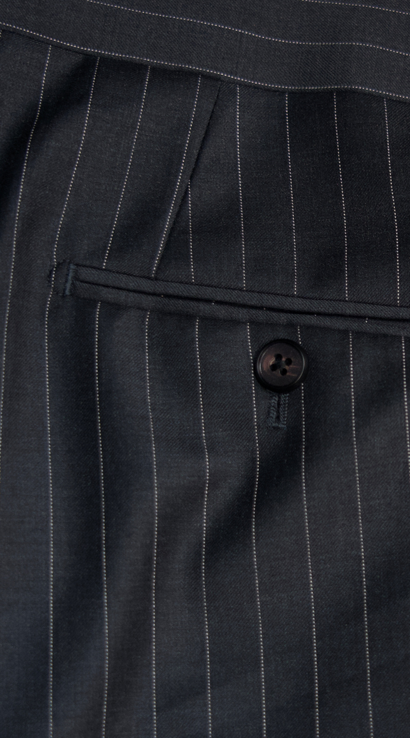 Charcoal Pinstripe Wool Suit