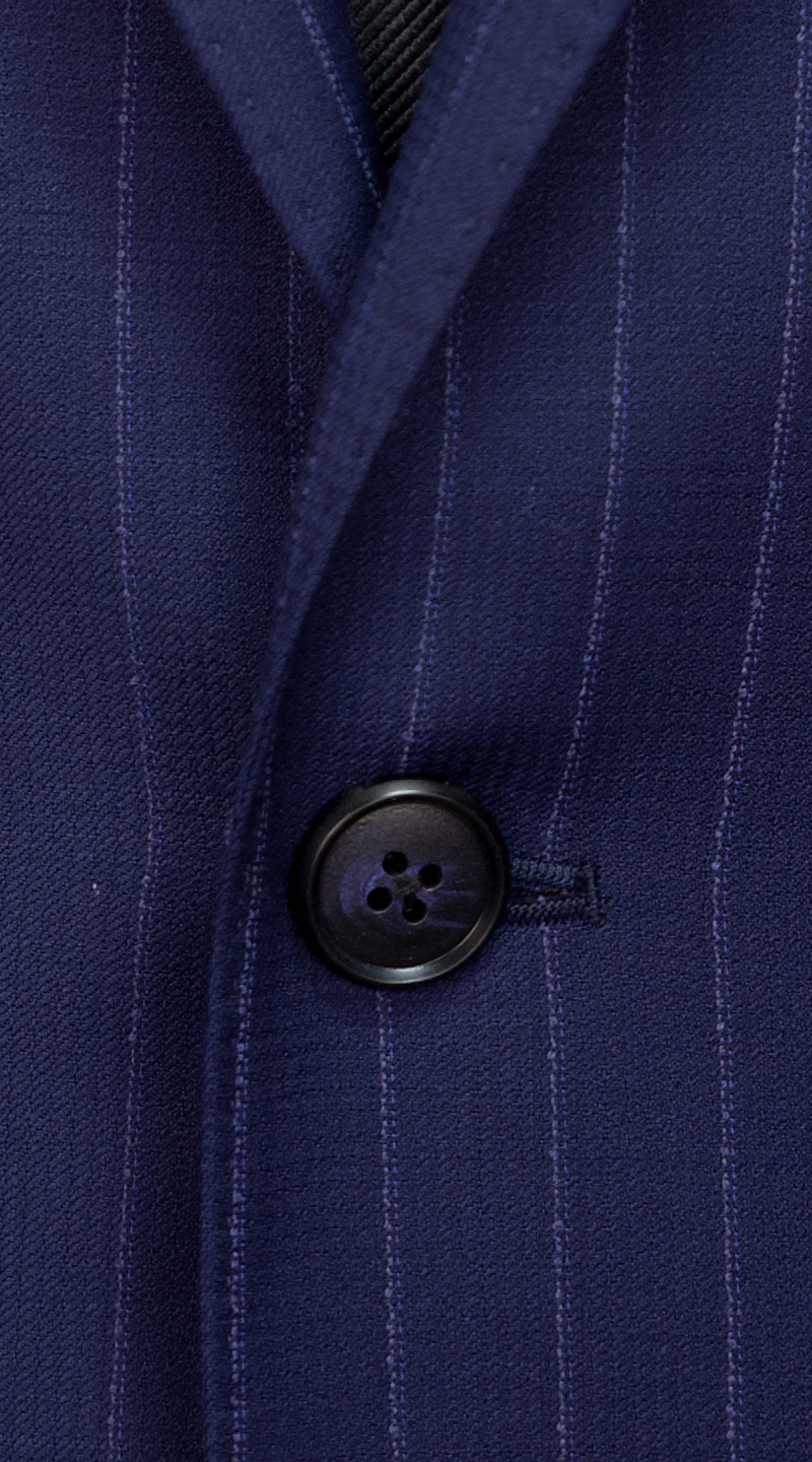 Cobalt Blue Pinstripe Suit