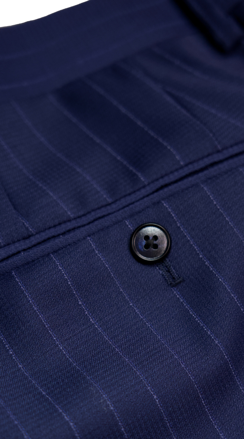 Cobalt Blue Pinstripe Suit