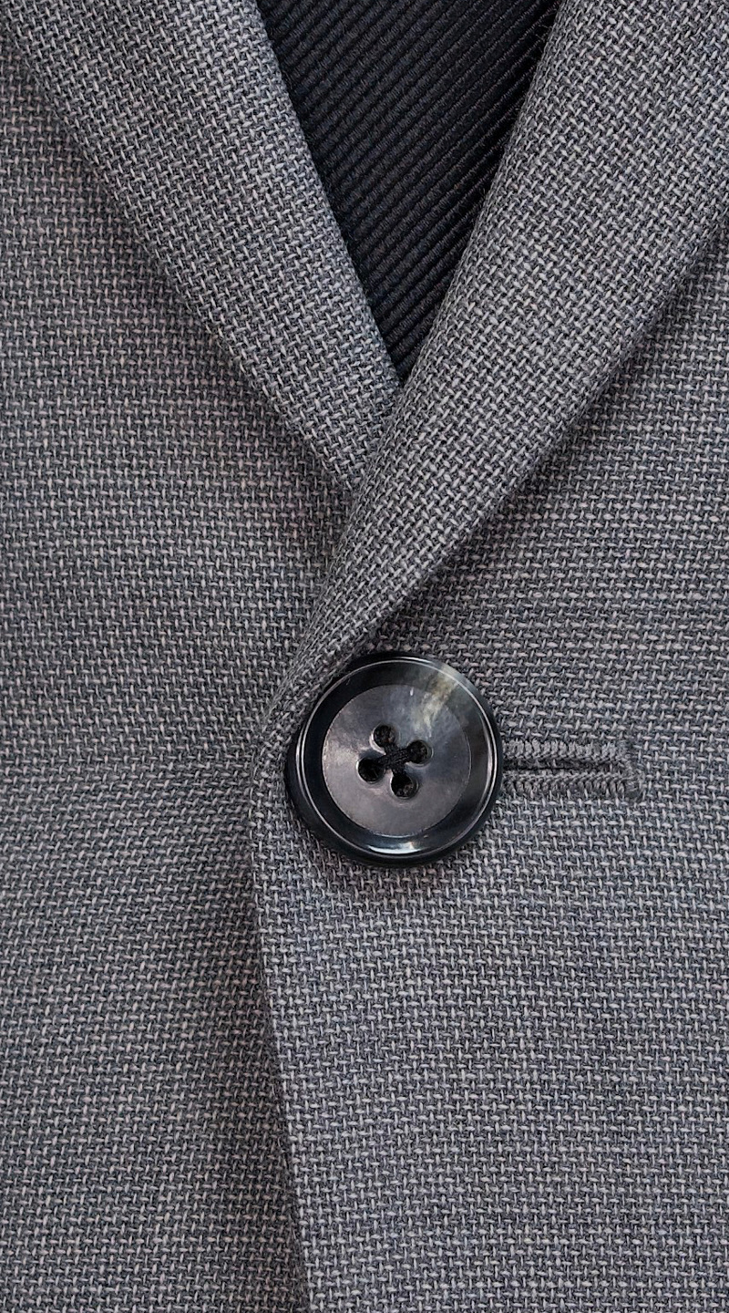 Complet Toile Grise Métallique Unie 