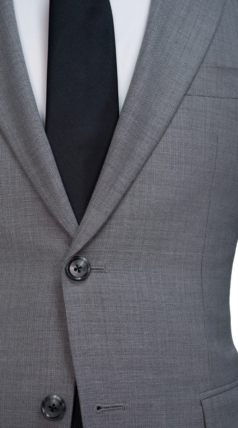 Complet Toile Grise Métallique Unie 