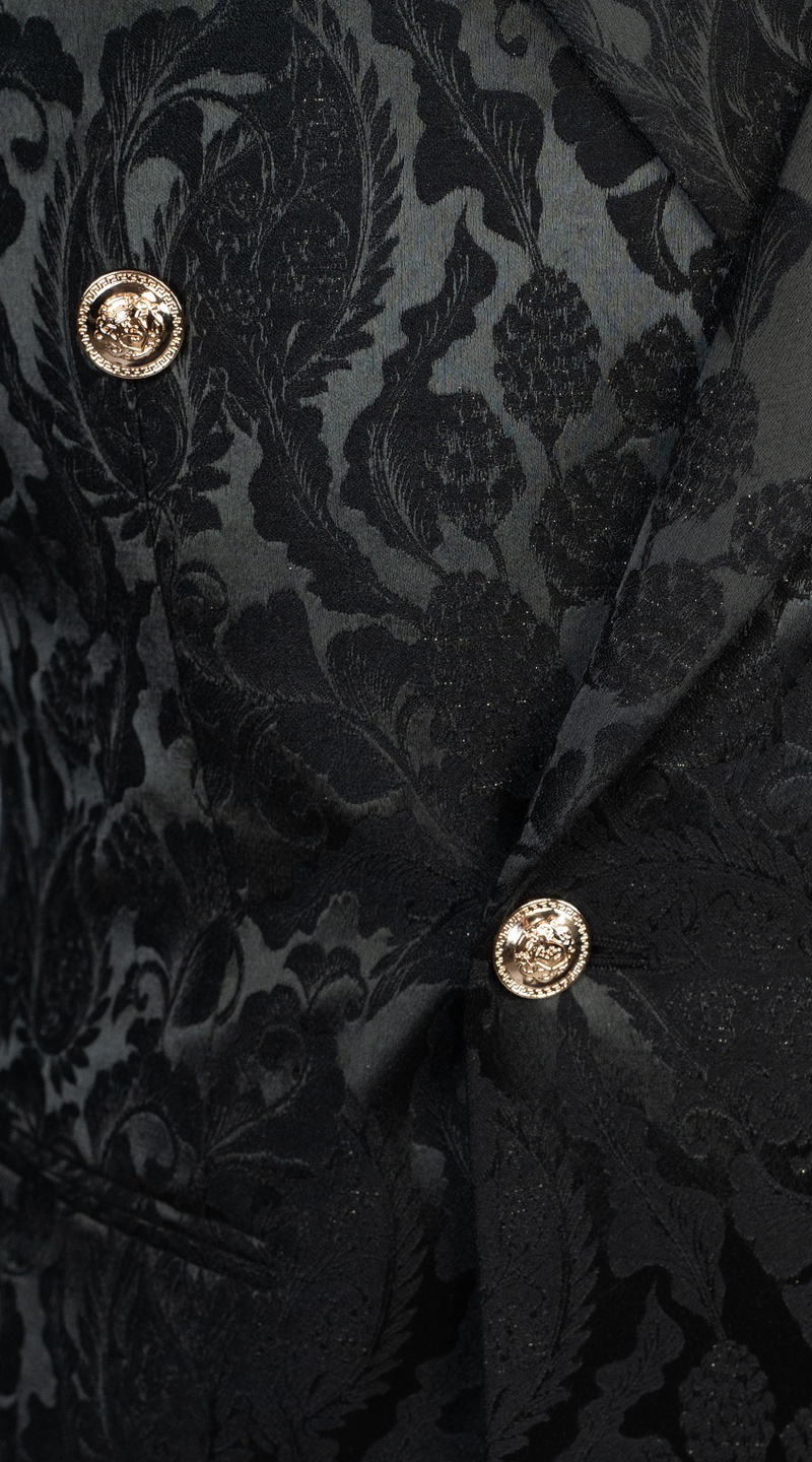 Regent Black Jacquard Suit