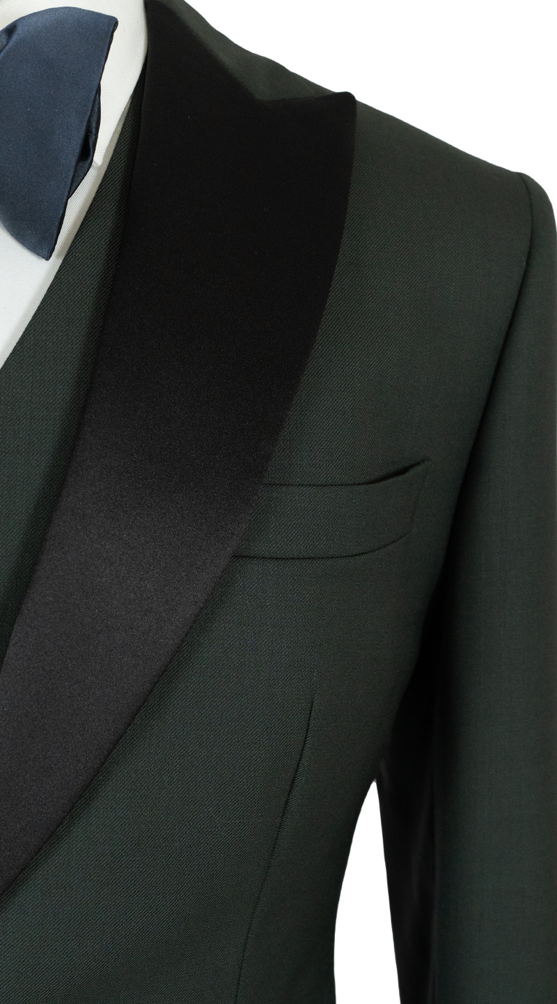 Tuxedo Deep Pine Châle Noir