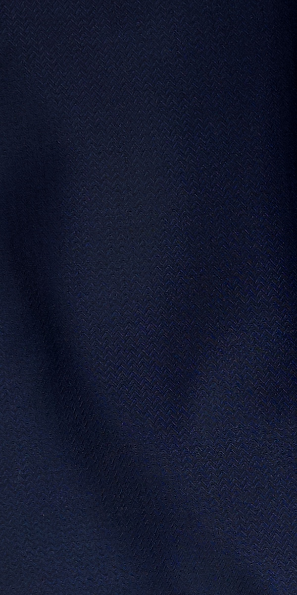 Blue Subtle Herringbone Wool Suit