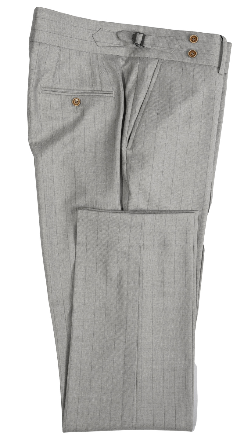 Complet Croisé Rayé Sable Argenté