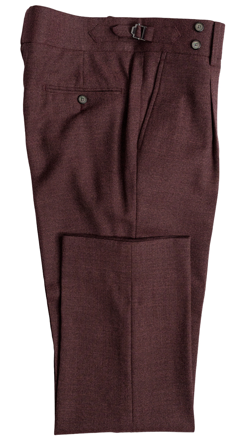 Mahogany Double-Breasted Wool Suit