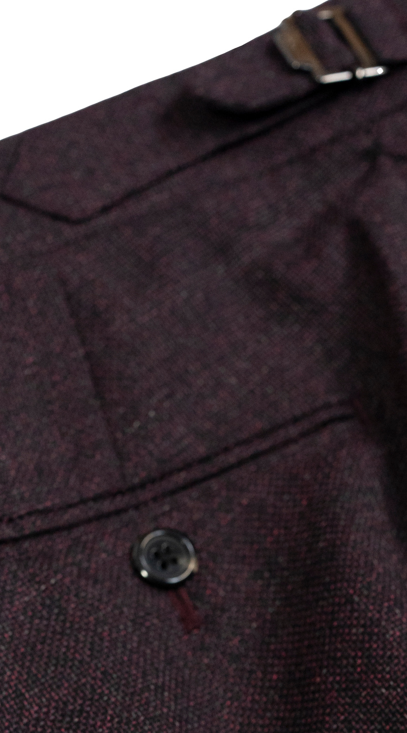 Complet Tissé Violet Prune