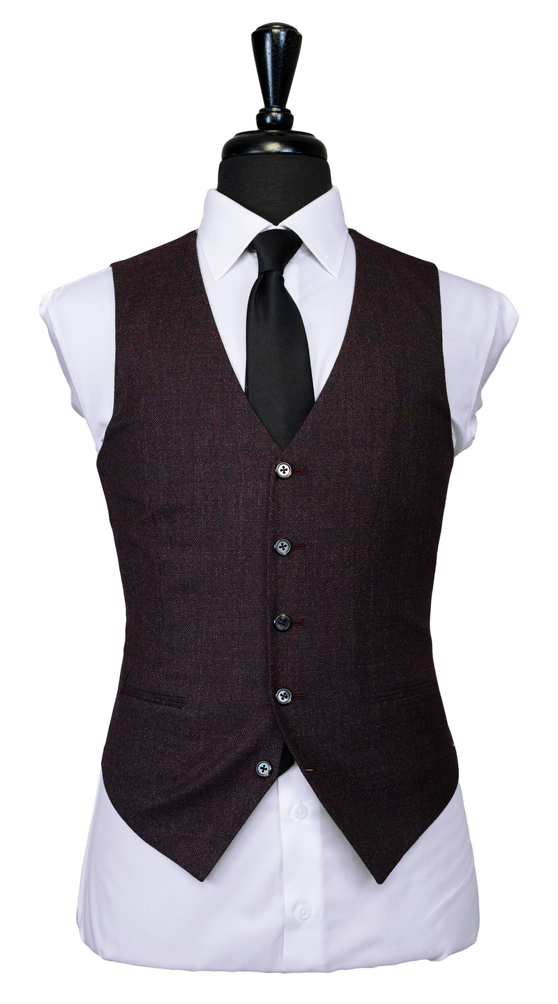 Complet Tissé Violet Prune