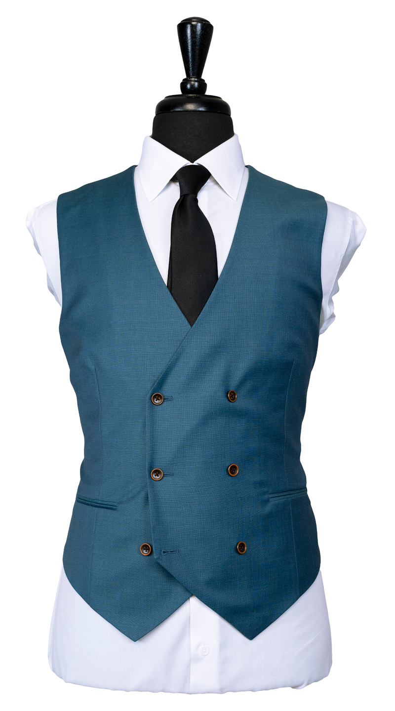 Peacock Blue Three-Piece Suit