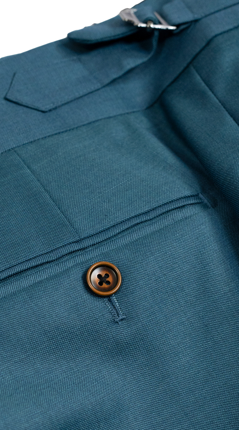 Peacock Blue Three-Piece Suit