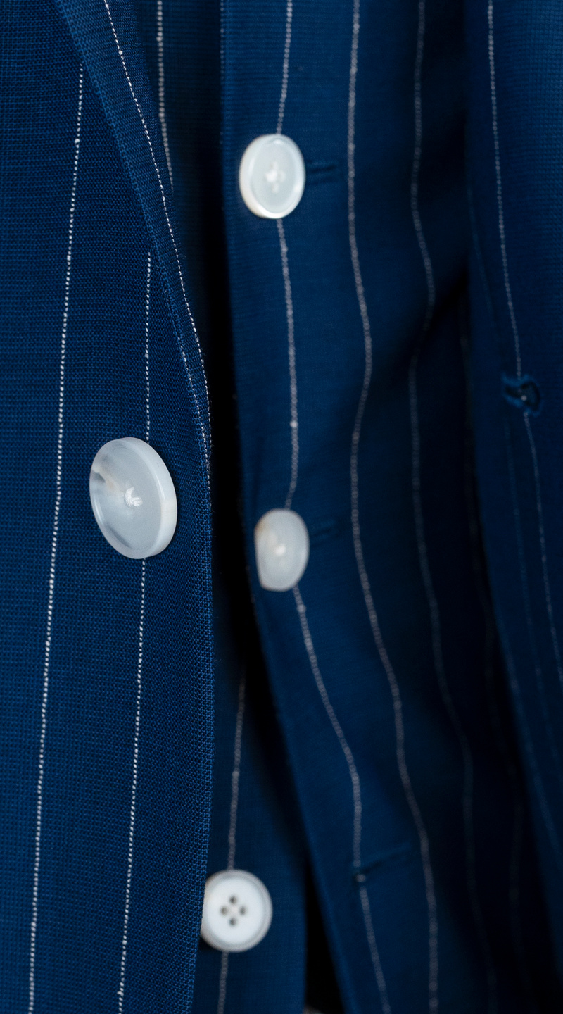 Complet Bleu Royal Rayures