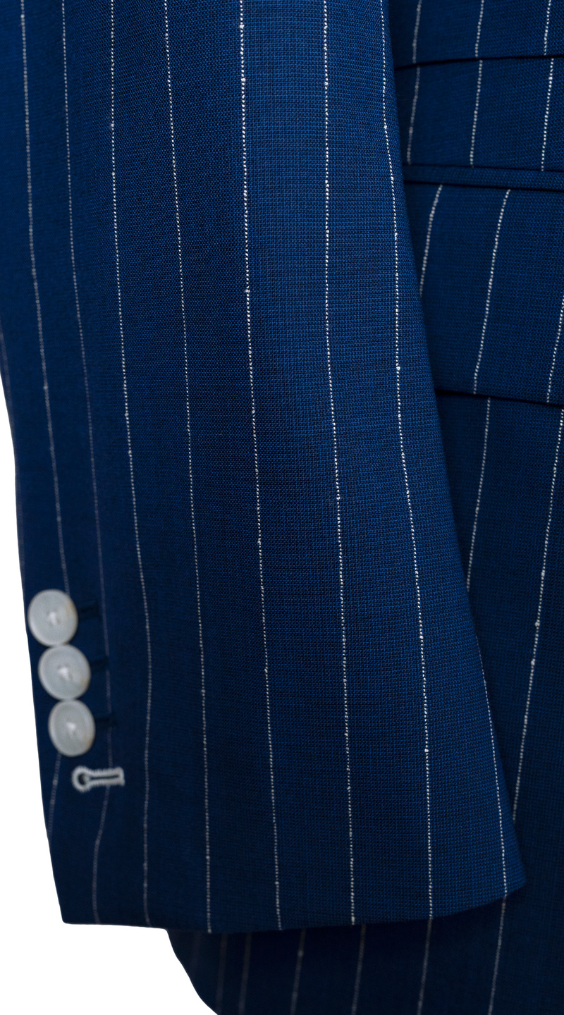 Complet Bleu Royal Rayures