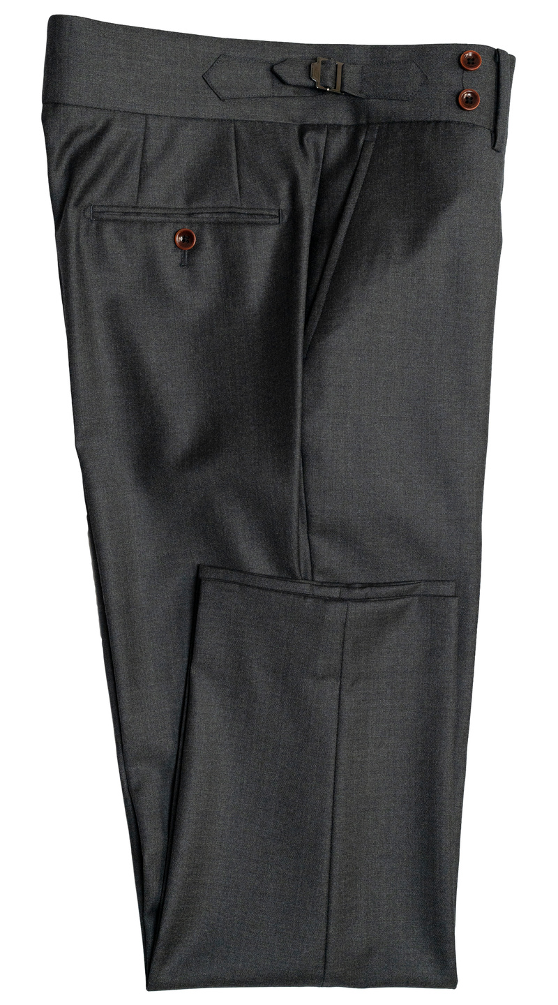 Monogram Charcoal Wool Suit
