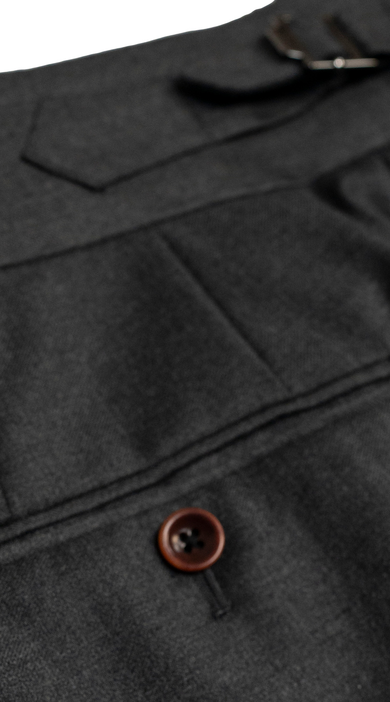 Monogram Charcoal Wool Suit