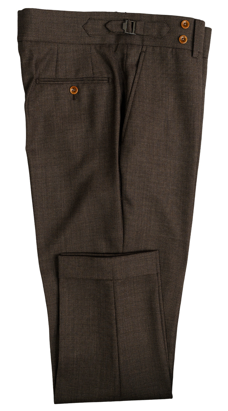 Mocha Brown Birdseye Wool Suit