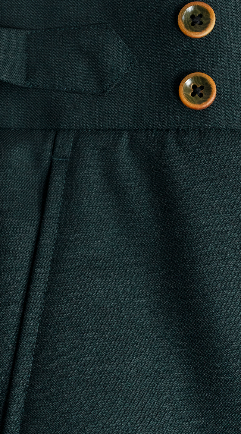 Complet Trois Pièces Vert Chasseur