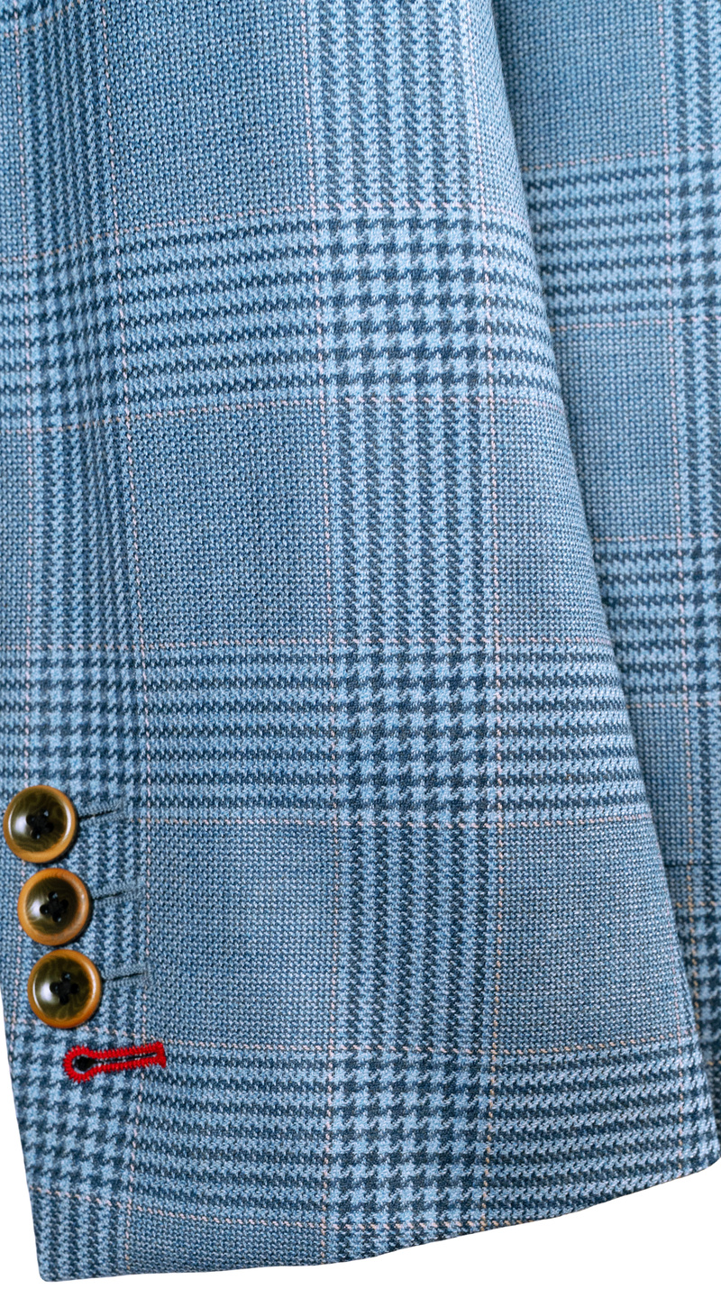 Sky Blue Glen Plaid Suit