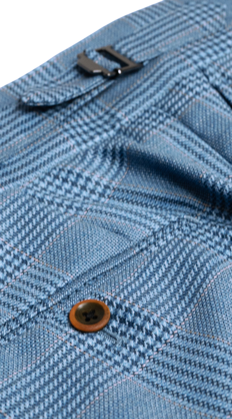 Sky Blue Glen Plaid Suit