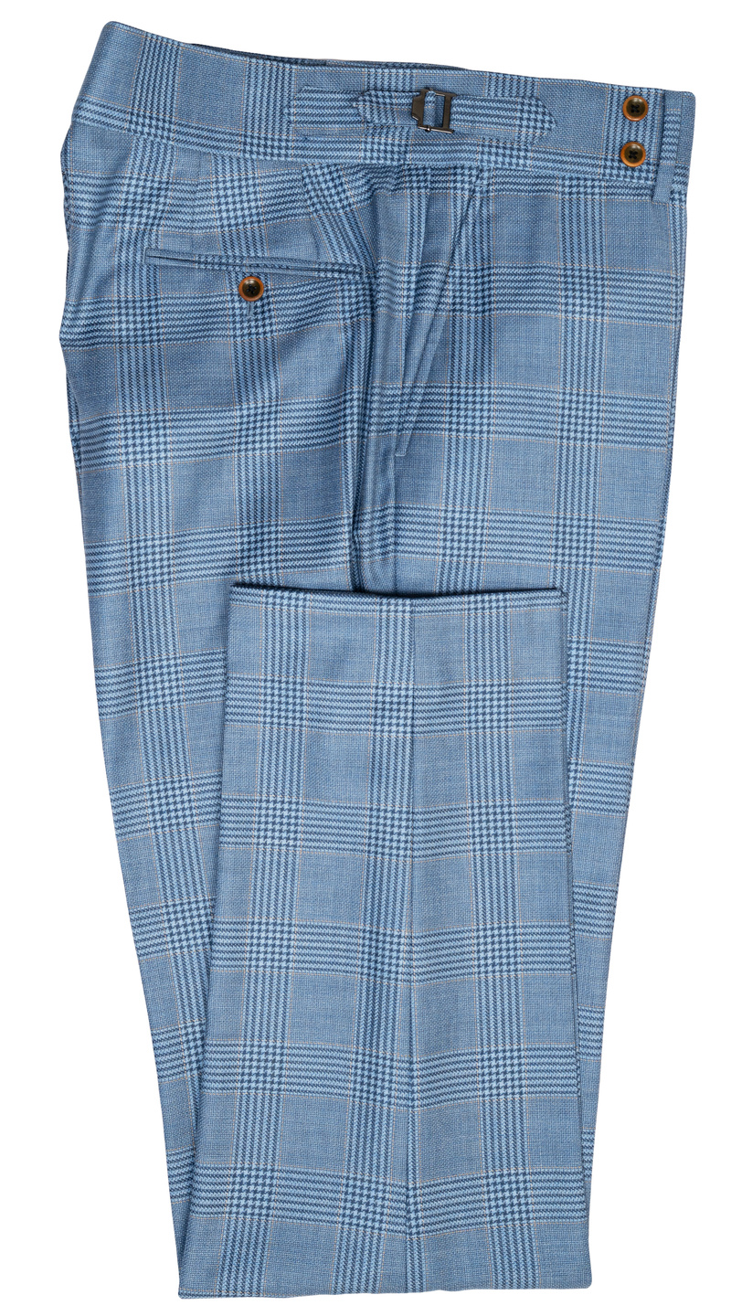 Sky Blue Glen Plaid Suit