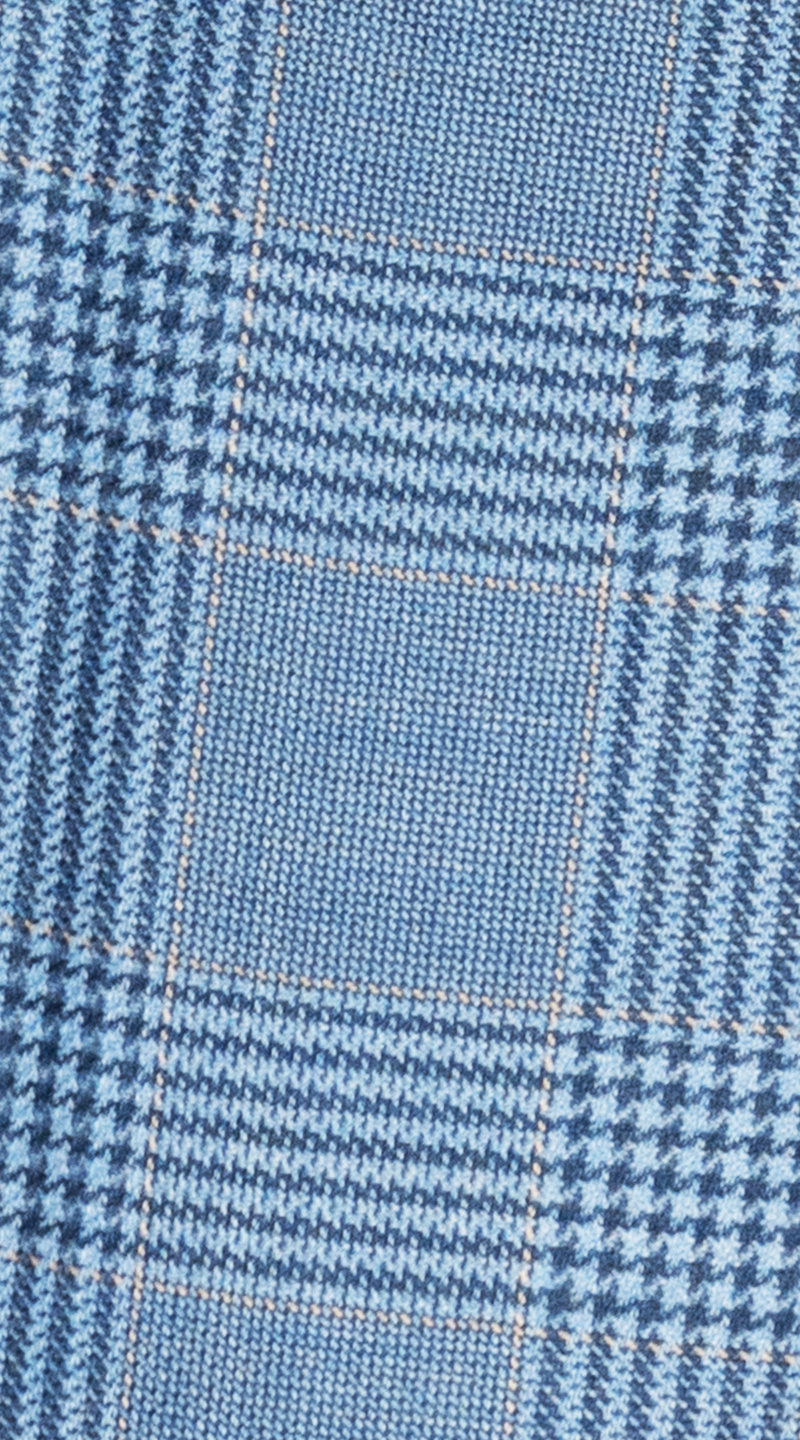 Sky Blue Glen Plaid Suit