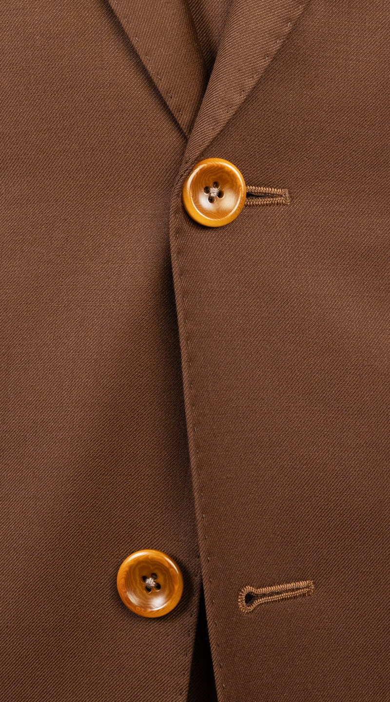 Terra Brown Three-Piece Suit 