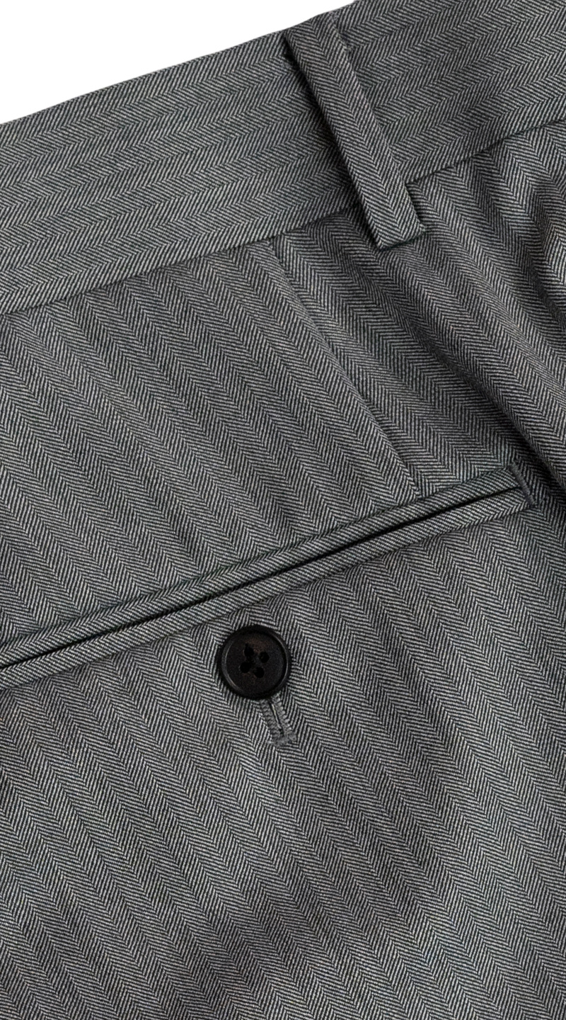 Complet Trois Pièces Veste Argentée Chevron