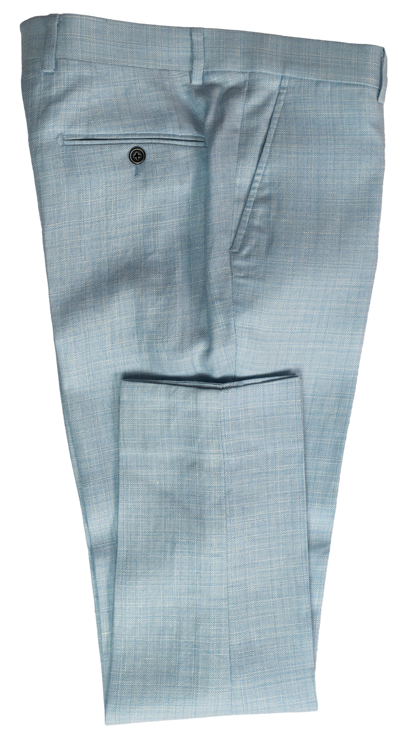 Pastel Blue Double-Breasted Suit