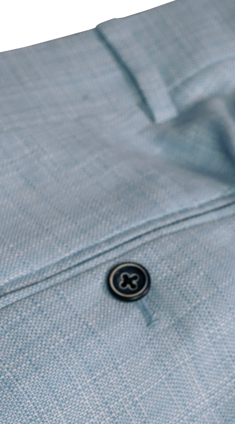 Pastel Blue Double-Breasted Suit