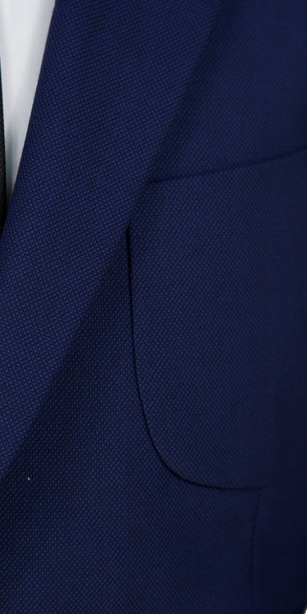 Classic Blue Birdseye Wool Suit