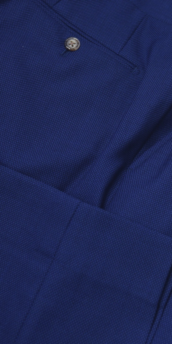 Classic Blue Birdseye Wool Suit
