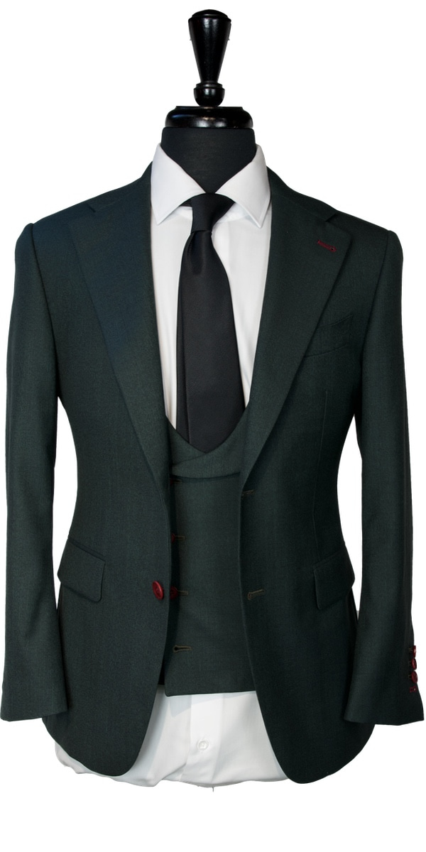 Complet Laine Vert Foncé
