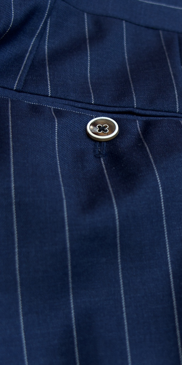 Oxford Blue Pinstripe Wool Suit