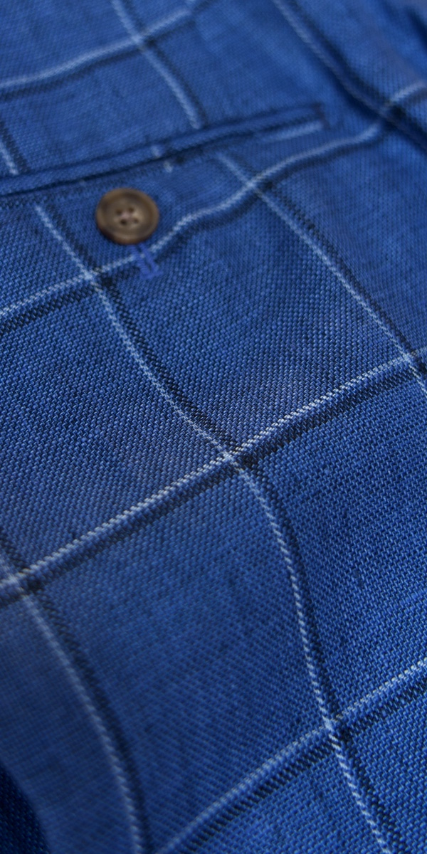 Complet Carreaux Bleu Saphir