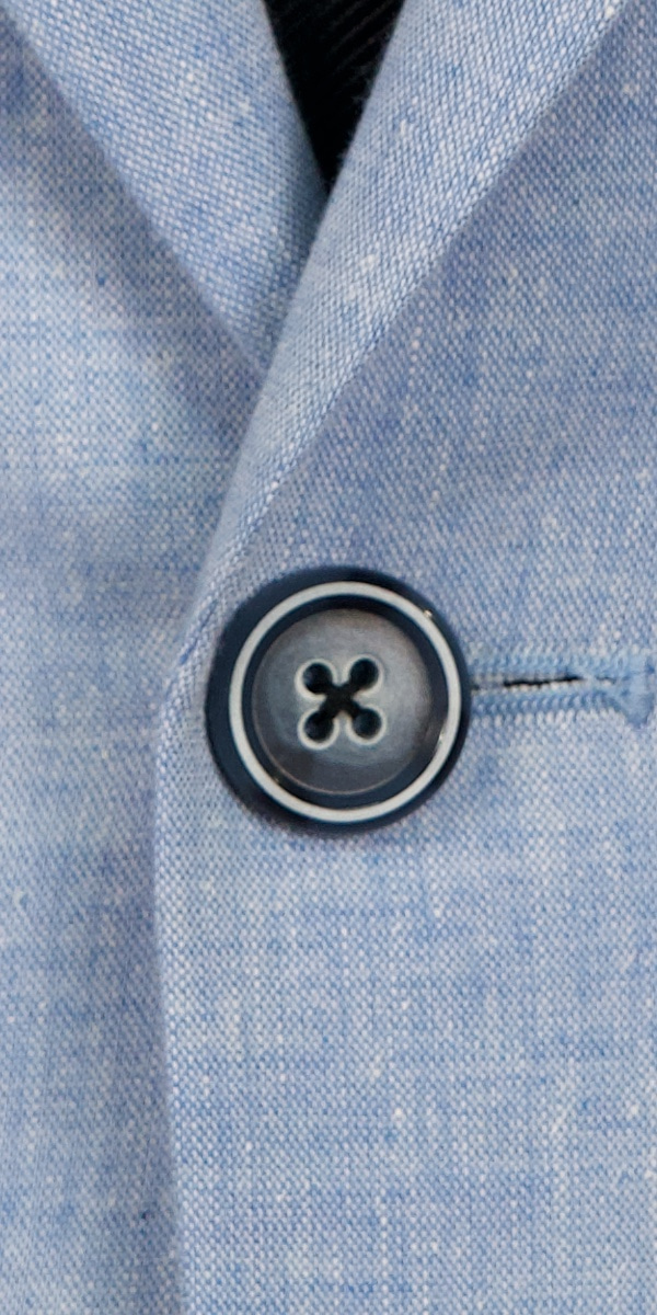 Complet Lin-Coton Bleu Bébé