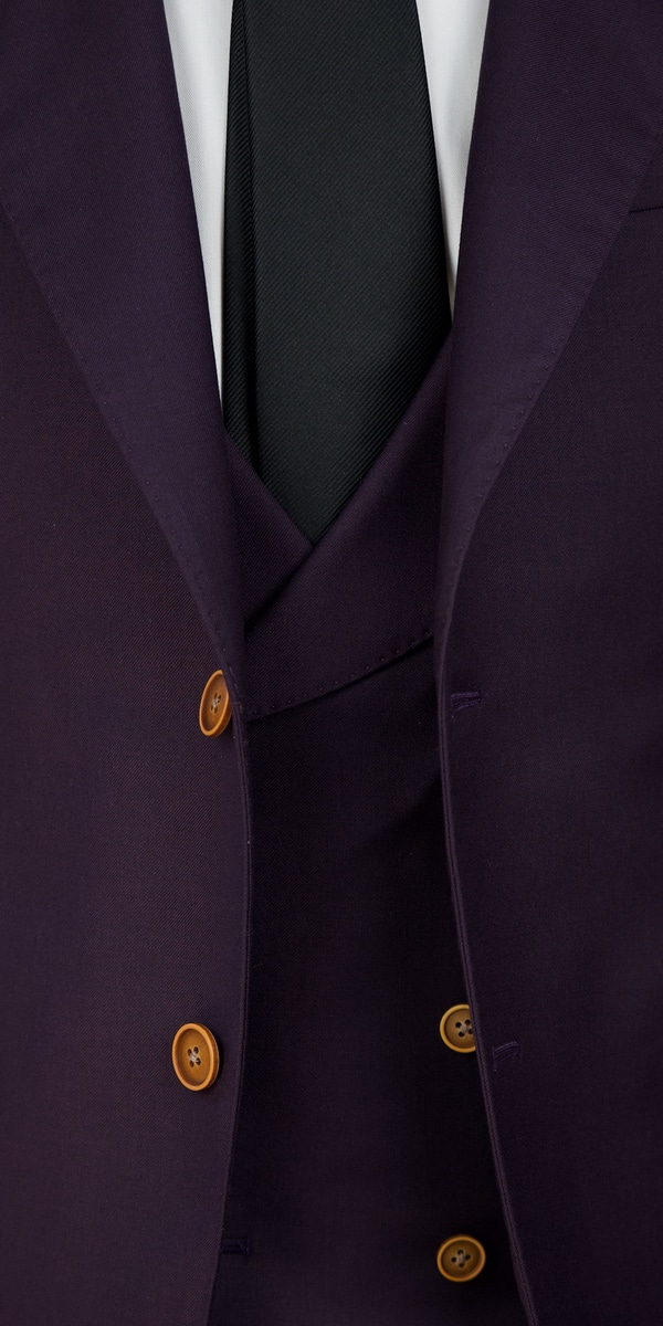 Complet bleu birdseye en laine