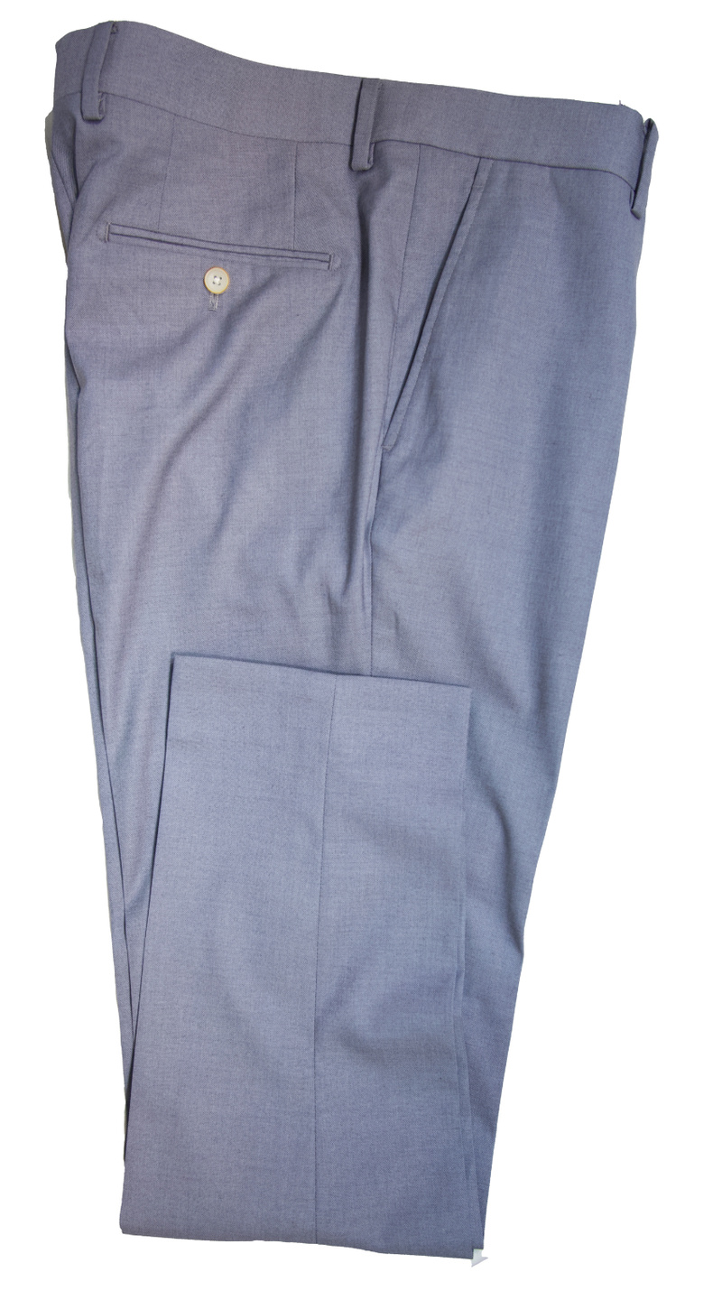 Blue Gray Wool Suit